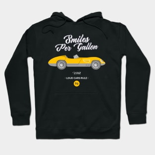 Smiles Per Gallon Car Hoodie